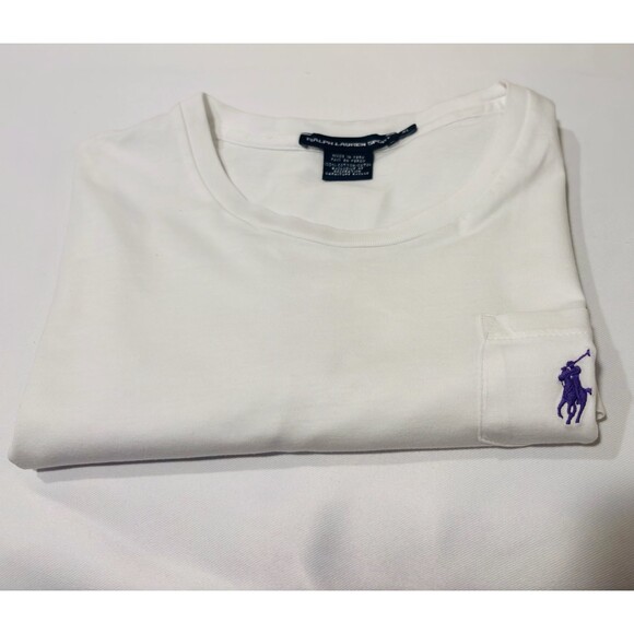 Ralph Lauren Tops - VINTAGE POLO RALPH LAUREN WHITE POCKET TEE SHIRT 1990S xl